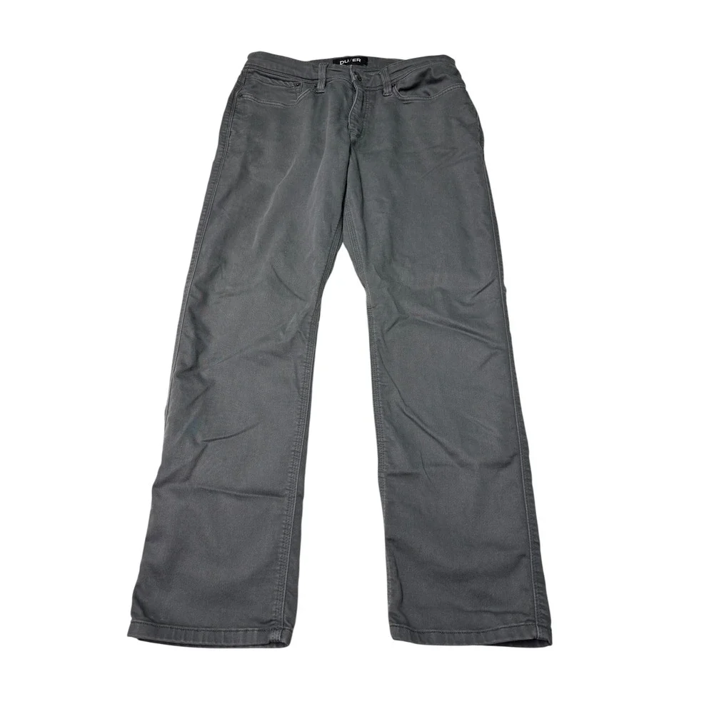DU/ER Performance Denim N2X Relaxed Fit Gray Pants Mens 32x30 N2X11